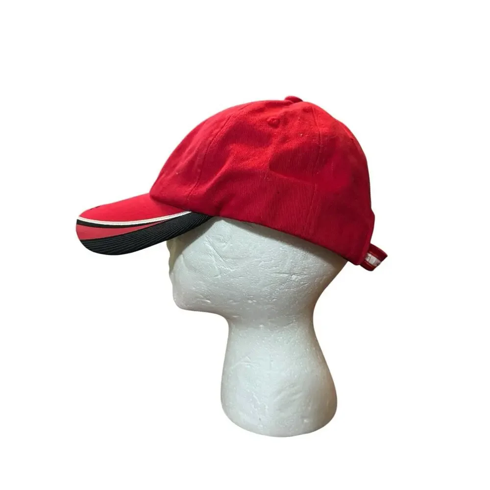 Manchester United Football Club Soccer Adjustable Sports Hat Cap Red Logo